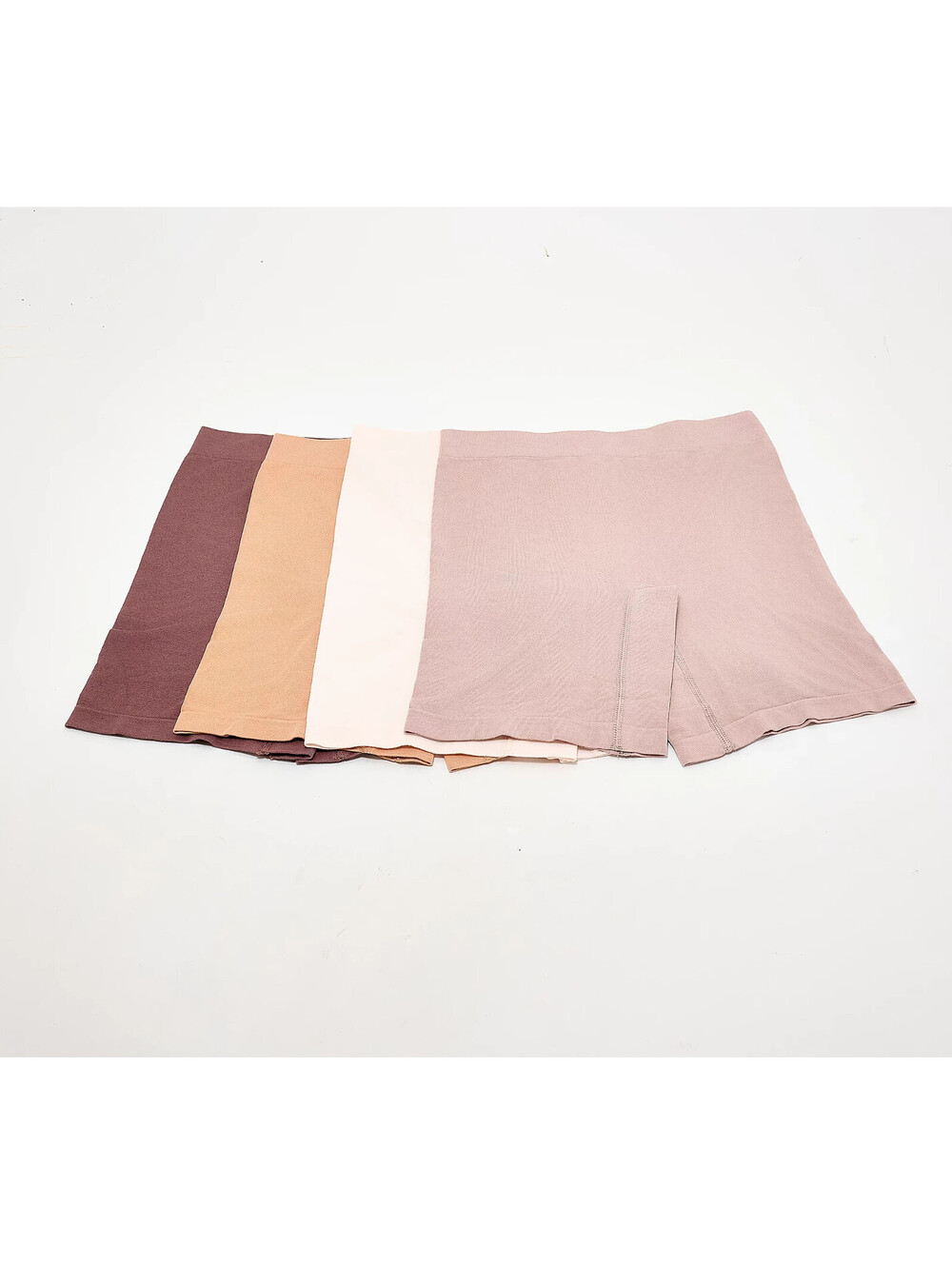 Breezies Comfort Breeze Set of 4 Seamless Long Leg Panties Tonal, Size Medium